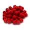 Charles Leonard 1" Pom-Poms, Red, 12 Packs of 50